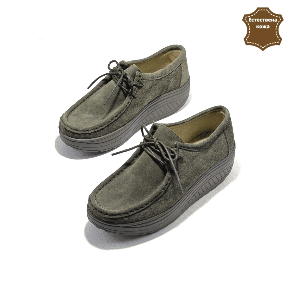 18019 дамски обувки Мона зелен 1