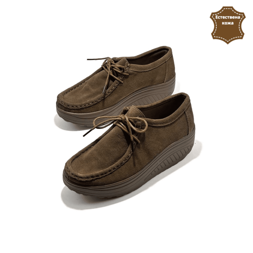 18019 дамски обувки Мона кафяв 1